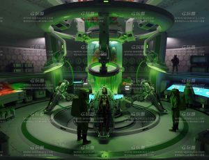 实验室生化科技人研究场景Blend工程源文件