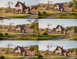 唯美清新牧场农场动画场景Blend工程源文件