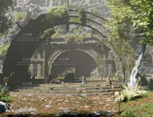 原始部落建筑模型套件Blend资产库