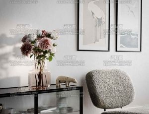 超写实客厅角落场景Blend工程源文件