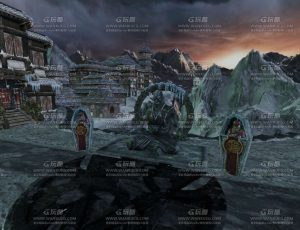 邪教仪式古寺场景Blend工程源文件