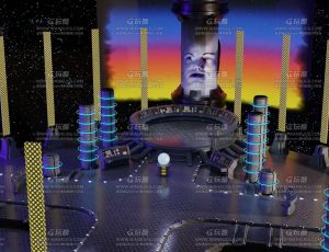 星际科幻控制室场景Blend工程源文件