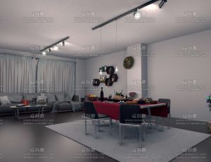 圣诞节客厅环境场景Blend工程源文件