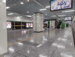 现代地铁等候室场景Blend工程源文件