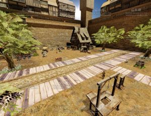 中世纪闹市场景Blend工程源文件