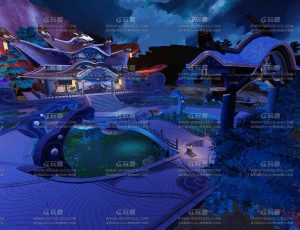 原神珊瑚宫殿场景Blend工程源文件