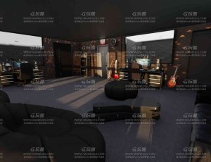 乐队音乐工作室场景Blend工程源文件