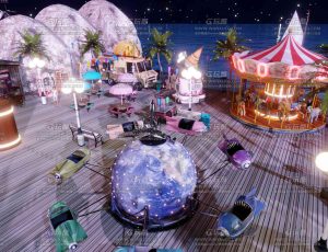 海边游乐园Blend工程源文件