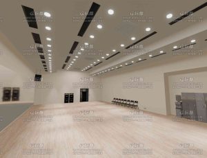 舞蹈练习室环境场景Blend工程源文件