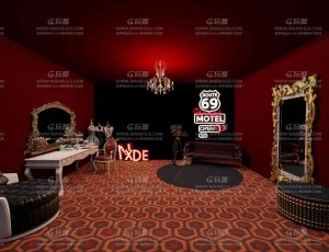 舞会化妆间场景Blend工程源文件