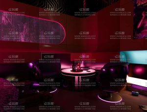 赛博朋克情趣房Blend工程源文件