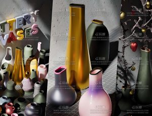 40+陶器花瓶模型资产包C4D模型