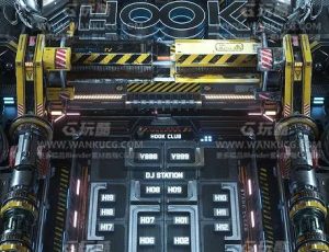 环太平洋机械座位图C4D工程源文件