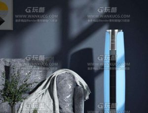客厅沙发空调渲染场景C4D工程源文件