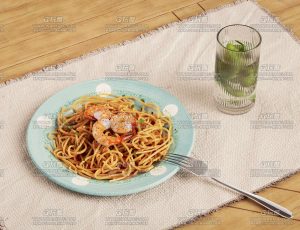 意大利面渲染C4D工程源文件