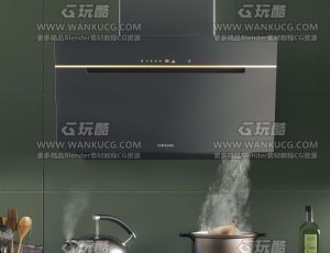 厨房C4D工程源文件