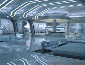 未来居住空间C4D工程源文件