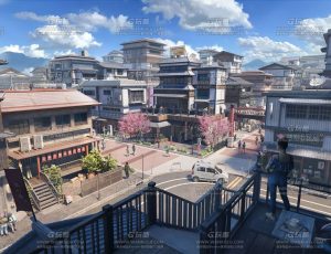 玩酷CG网—日本城市街区建筑模型