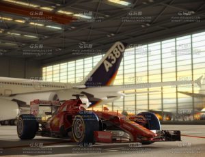 F1速度激情C4D工程源文件