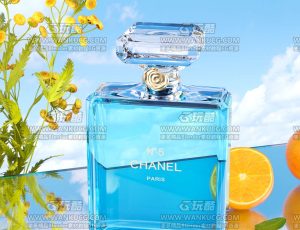 蓝色化妆品场景C4D工程源文件