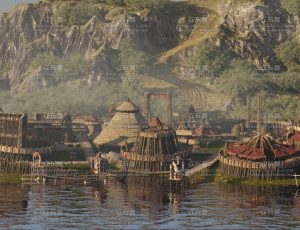 部落村寨C4D工程源文件