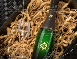 香槟C4D工程源文件