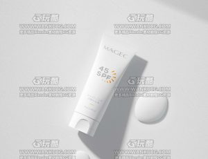 防晒霜2C4D工程源文件