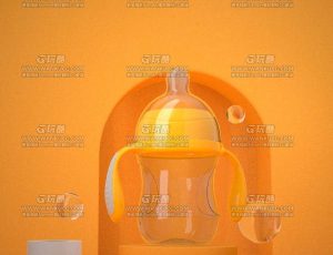 奶瓶场景3C4D工程源文件