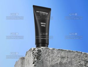 黑色洗面奶C4D工程源文件