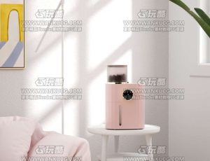 室内咖啡机产品C4D工程源文件