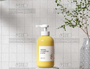 浴室护肤品场景C4D工程源文件