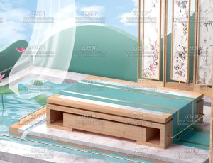 中国风电商场景渲染C4D工程源文件