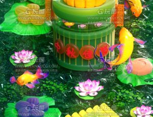 中秋月饼锦鲤食盒C4D工程源文件