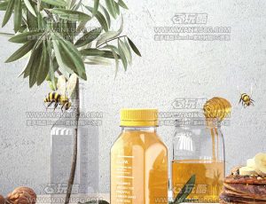 果汁场景C4D工程源文件