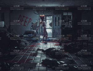 丧尸暗黑场景C4D工程源文件