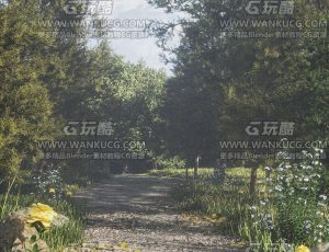 树木场景C4D工程源文件