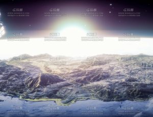 太空场景C4D工程源文件