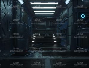 太空飞船走廊C4D工程源文件