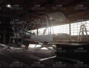 维修仓库C4D工程源文件