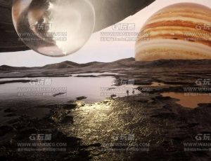 外星球科幻场景C4D工程源文件