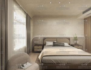 卧室小场景C4D工程源文件