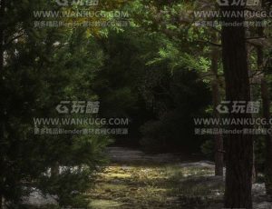 幽静森林C4D工程源文件