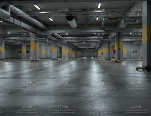 地下车库C4D工程源文件