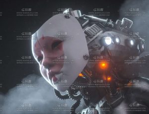 艺伎机械场景C4D工程源文件