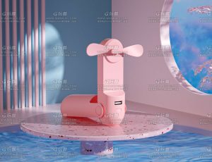 电商风扇场景C4D工程源文件