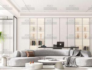 明亮室内场景C4D工程源文件