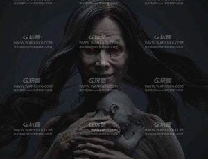 女鬼恐怖场景C4D工程源文件