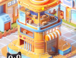 淘宝电商场景C4D工程源文件