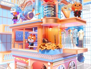 天猫电商场景C4D工程源文件