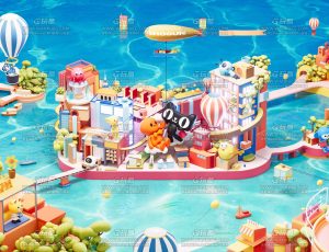 天猫双十一场景C4D工程源文件